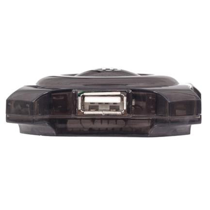 Mini USB 4-Port Black Economic Manhattan Hub