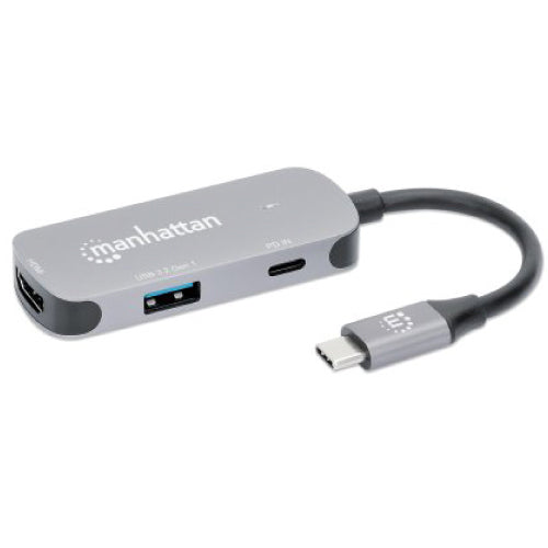 Manhattan USB-C Docking Station 3 Ports HDMI 4K@60Hz USB-C