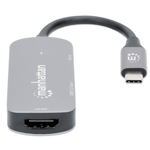 Manhattan USB-C Docking Station 3 Ports HDMI 4K@60Hz USB-C