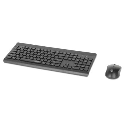 Manhattan 2.4G Black Wireless Optical Keyboard and Mouse Combo