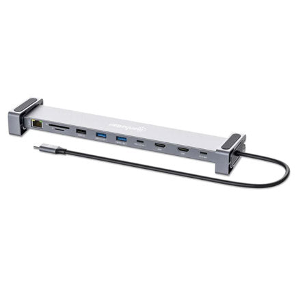 Manhattan 10-port USB-C Dock with MST 2xHDMI 3xUSB-A USB-C USB-C PD RJ45 SD-micro SD