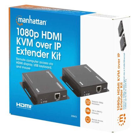 Manhattan HDMI KVM Video Extender 120M via Cat6 1080p