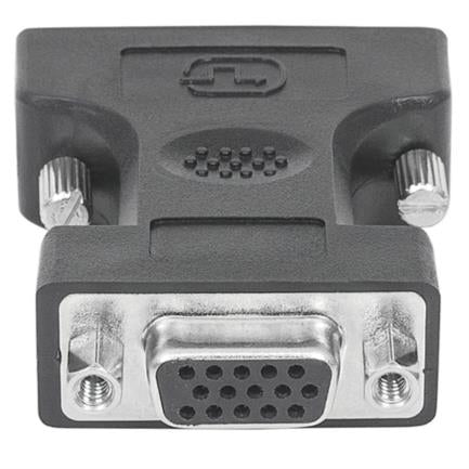 Manhattan DVI-A&D HD15H 29M Adapter, Black