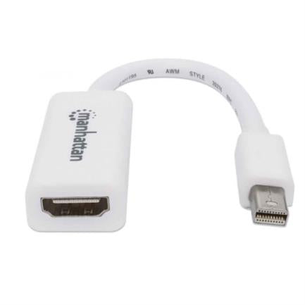 Manhattan Passive Mini DisplayPort to HDMI-H Adapter White