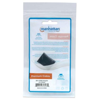 Manhattan HDMI A-A Straight Through Coupler Black