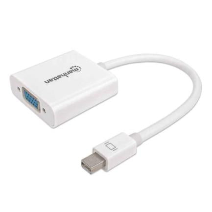 Manhattan Mini DisplayPort-M to VGA-H Active Adapter White