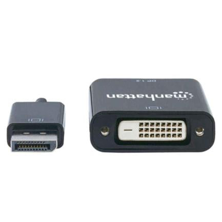 Manhattan DisplayPort 1.2a M to DVI-D H Active Adapter Black