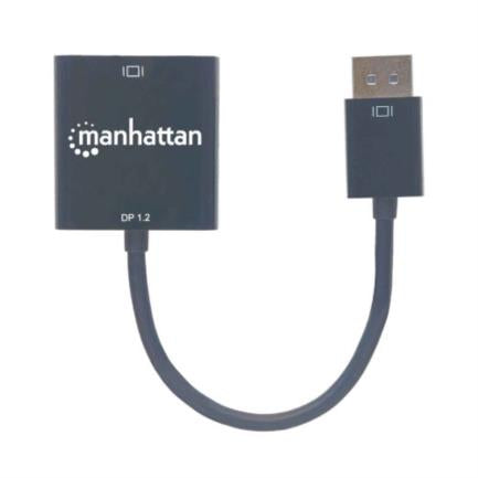 Manhattan DisplayPort 1.2a M to DVI-D H Active Adapter Black