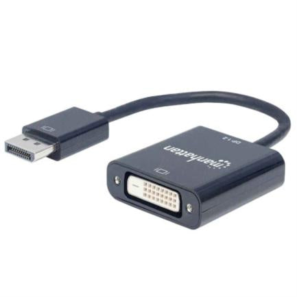 Manhattan DisplayPort 1.2a M to DVI-D H Active Adapter Black