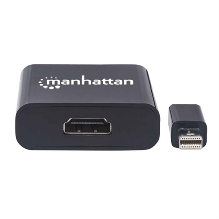 Manhattan Active Mini DisplayPort-M to HDMI-F 4K@60Hz Adapter Black