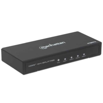 Manhattan HDMI 4K 60Hz 4-Port Video Splitter Black
