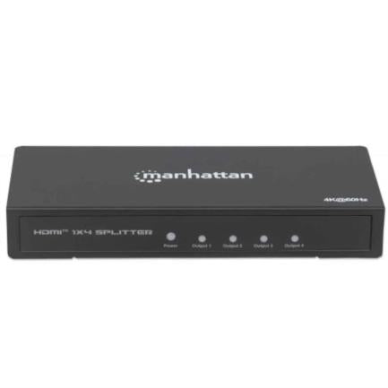 Manhattan HDMI 4K 60Hz 4-Port Video Splitter Black