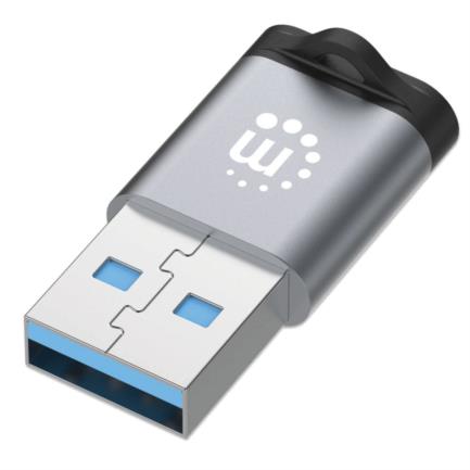 USB-C Adapter V3.2 Gen1 AM-CH 5Gbps 3A Space Gray/Black Aluminum