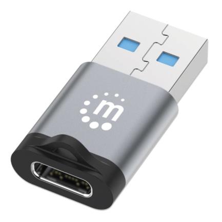 USB-C Adapter V3.2 Gen1 AM-CH 5Gbps 3A Space Gray/Black Aluminum