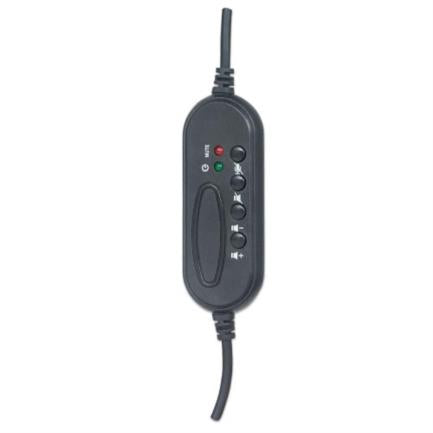 Manhattan Gaming Headset USB Microphone Black