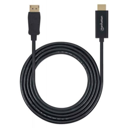 Manhattan DisplayPort/HDMI M-M 1080p 1m Cable, Black