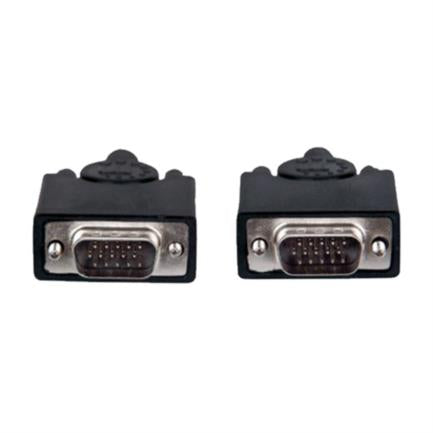 Manhattan SVGA Monitor Cable 5MM HD15M-M 1.8m Black