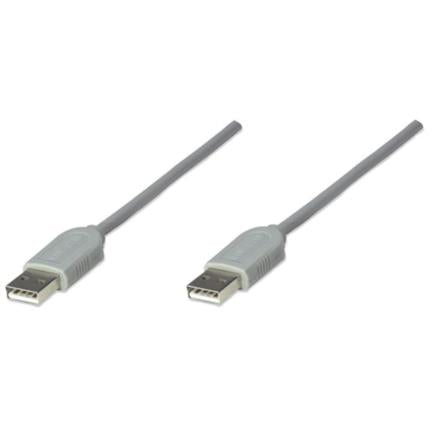Manhattan USB A-A Cable 1.8m Gray