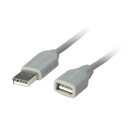 Manhattan USB A-A Extension Cable, 3m, Gray