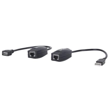 Manhattan USB Line Extender Cable Up to 60m Black