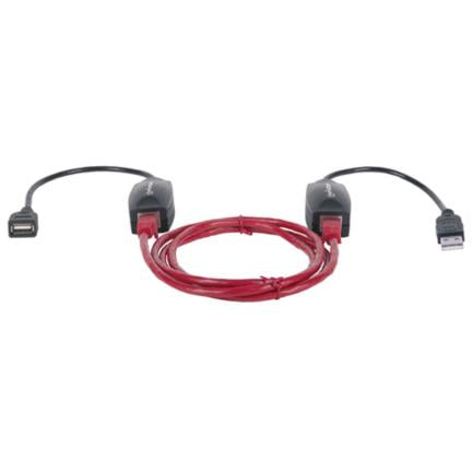 Manhattan USB Line Extender Cable Up to 60m Black