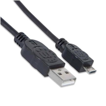 Manhattan Hi-Speed USB Micro-B PVC Cable 1.8m Black