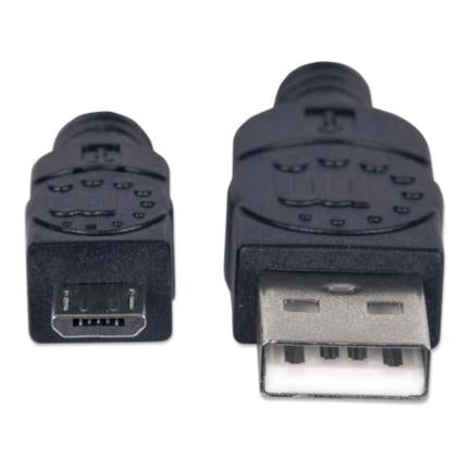 Manhattan Hi-Speed USB Micro-B PVC Cable 1.8m Black