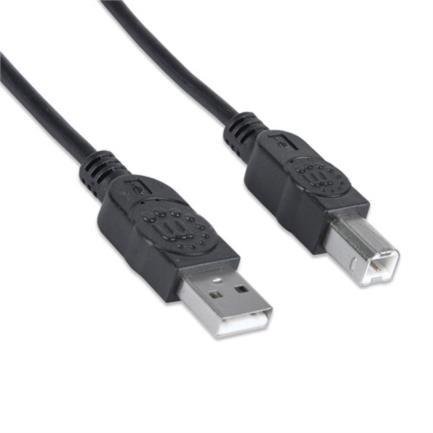 Manhattan Hi-Speed USB 2.0 A-B Cable, 1.8m, Black