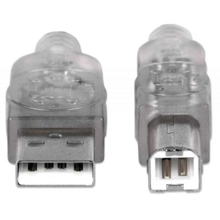 Manhattan USB 2.0 A-B High-Speed Cable 3m Silver