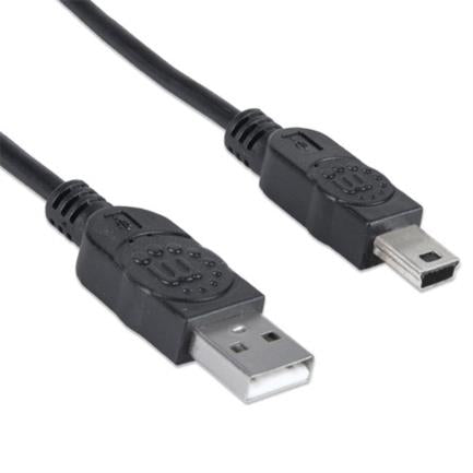Manhattan USB Mini B High-Speed 2.0 Cable 1.8m Black
