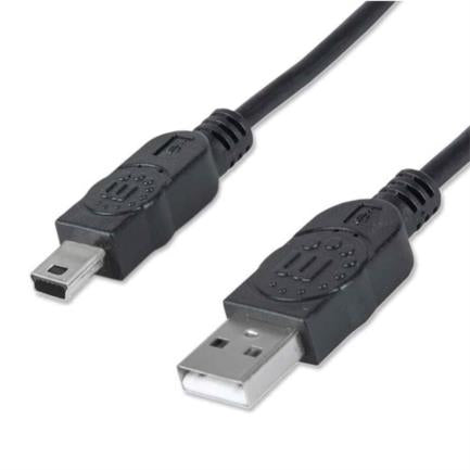 Manhattan USB Mini B High-Speed 2.0 Cable 1.8m Black