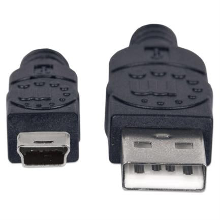 Manhattan USB Mini B High-Speed 2.0 Cable 1.8m Black