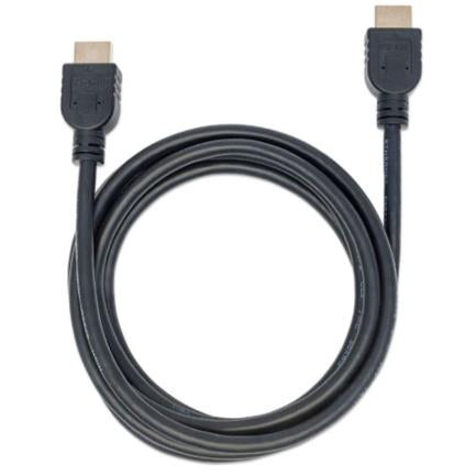 Manhattan High-Speed HDMI Cable with Ethernet Shielded 2m Black