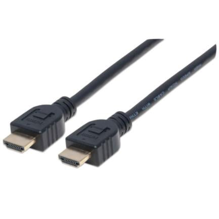 Manhattan High-Speed HDMI Cable with Ethernet Shielded 2m Black