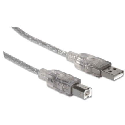 Manhattan Hi-Speed USB 2.0 Type-B Cable, 5m, Silver