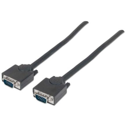 Manhattan HD15 M-M SVGA Monitor Cable 3m Black