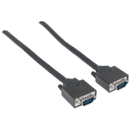 Manhattan HD15 M-M SVGA Monitor Cable 3m Black