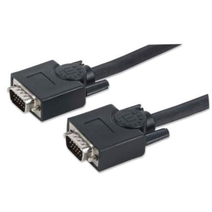 Manhattan HD15 M-M SVGA Monitor Cable 7.5m Black