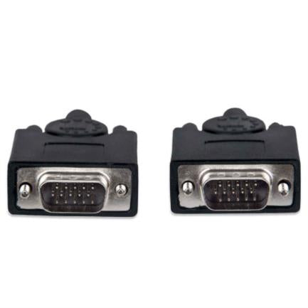 Manhattan HD15 M-M SVGA Monitor Cable 7.5m Black