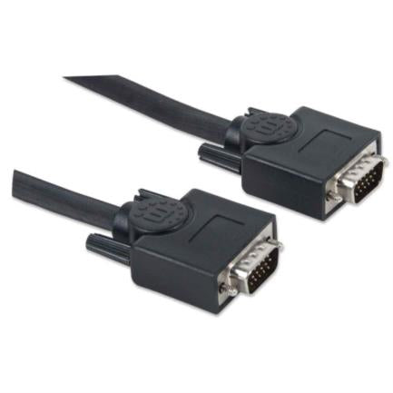 Manhattan HD15 M-M SVGA Monitor Cable 7.5m Black