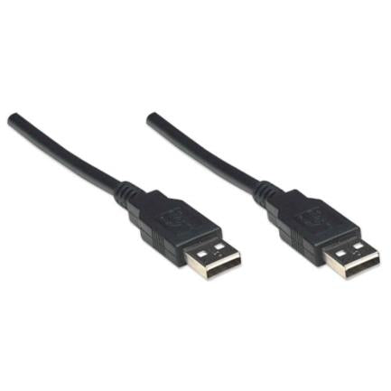 Manhattan USB-A 2.0 High-Speed Cable 1.8m Black
