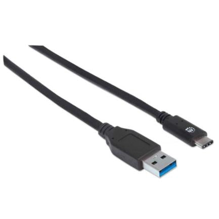 Manhattan USB A-C 3.2 Super Speed Cable 1m Black