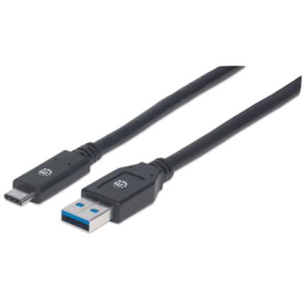 Manhattan USB A-C 3.1 SuperSpeed Cable 3m Black