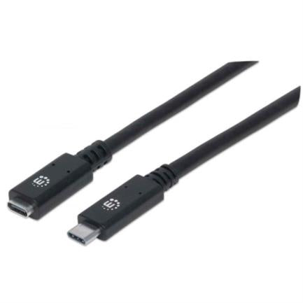 Manhattan USB-C 3.2 SuperSpeed Extension Cable 50cm Black