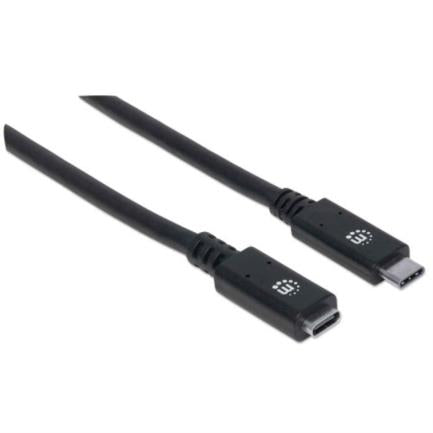 Manhattan USB-C 3.2 SuperSpeed Extension Cable 50cm Black