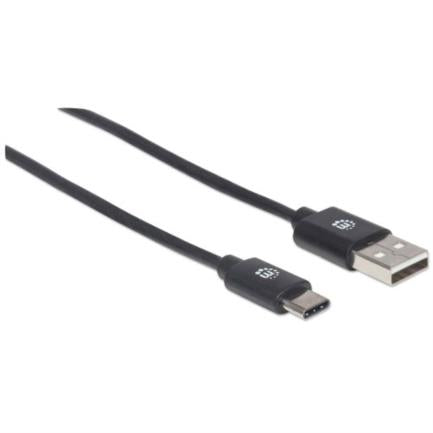Manhattan USB A-C 2.0 High-Speed Cable 1m Black