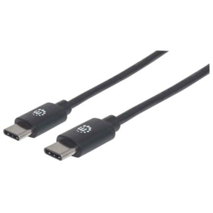Manhattan USB-C 2.0 High-Speed Cable 50cm Black