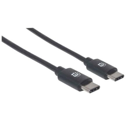 Manhattan USB-C 2.0 High-Speed Cable 1m Black
