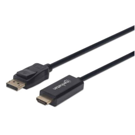 Manhattan DisplayPort/HDMI-M 4K 1m Cable Black