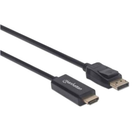 Manhattan DisplayPort/HDMI-M 4K 1m Cable Black